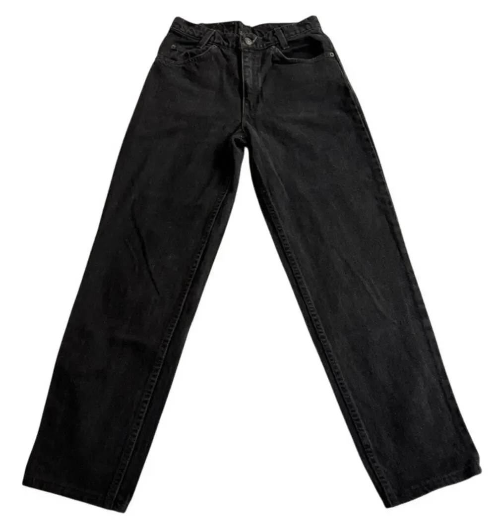 Vintage 90s Levi's 550 Student Jeans USA Black Denim 27x30 W27 L30